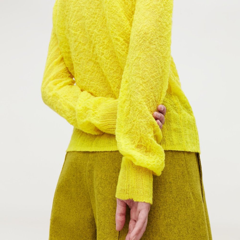 COS Crinkled Rib-Knit Top - Picture 2 of 3